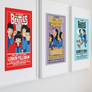 The Beatles Cartoon Concert Tour Poster Art Print Star Club Washington D.C. 1964