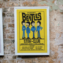 The Beatles Cartoon Concert Tour Poster Art Print Cavern Club Liverpool 1963